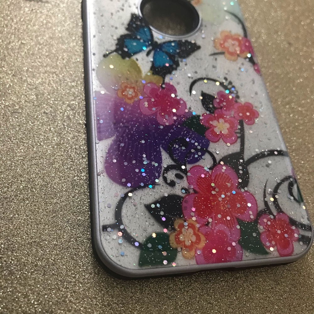 Glitter Flowers iPhone 7 Case 💐🌸🌺